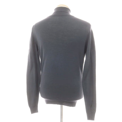 【中古】ジョンスメドレー JOHN SMEDLEY ハイゲージ ウール タートルネック プルオーバーニット ダークグレー【 S 】【 状態ランクB 】【 メンズ 】