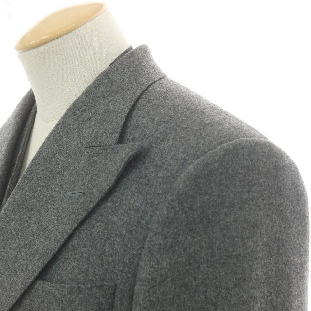【中古】ボストンテーラー BOSTON TAILOR ウール スリーピース ダブルスーツ メランジグレー【 表記なし（S位） 】【 状態ランクB 】【 メンズ 】