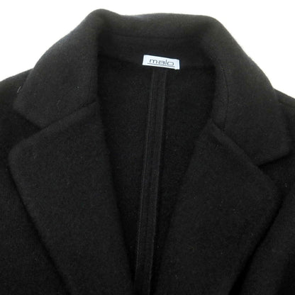 【中古】マーロ Malo カシミヤ ニットジャケット ブラック【 48 】【 状態ランクB 】【 メンズ 】