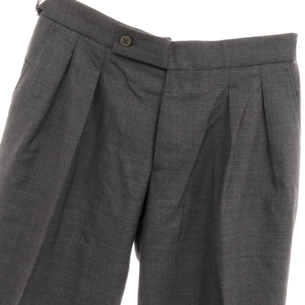 【中古】ベルウィッチ BERWICH SCOTCH ウール ドレススラックスパンツ グレー【 46 】【 状態ランクA 】【 メンズ 】