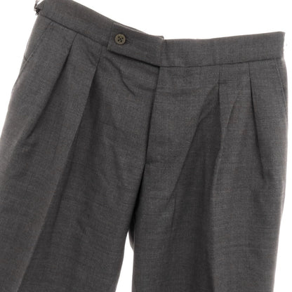 【中古】ベルウィッチ BERWICH SCOTCH ウール ドレススラックスパンツ グレー【 46 】【 状態ランクA 】【 メンズ 】