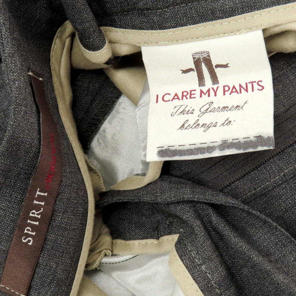 【中古】ベルウィッチ BERWICH SCOTCH ウール ドレススラックスパンツ グレー【 46 】【 状態ランクA 】【 メンズ 】