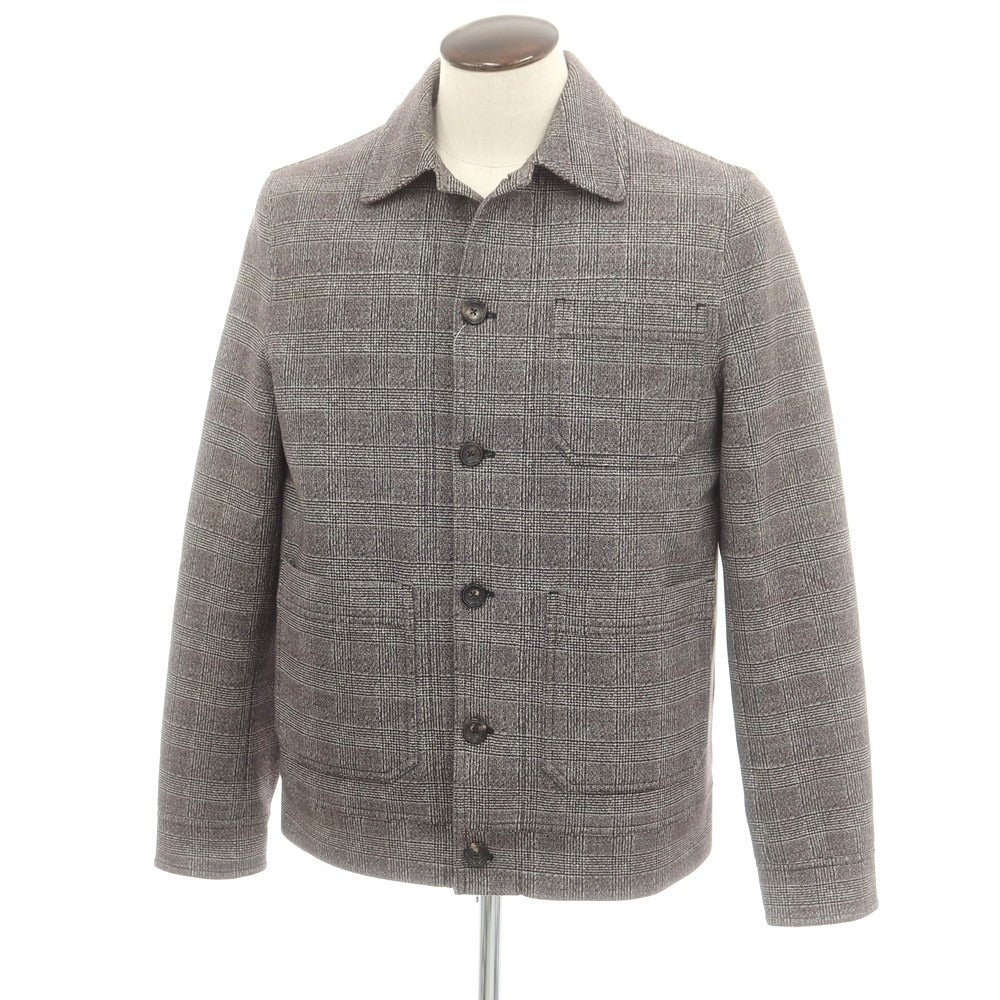 【中古】チルコロ1901 CIRCOLO 1901 ストレッチコットン チェック カバーオール グレー【 L 】【 状態ランクB 】【 メンズ 】