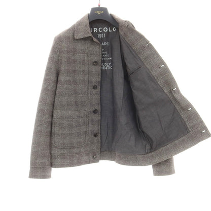 【中古】チルコロ1901 CIRCOLO 1901 ストレッチコットン チェック カバーオール グレー【 L 】【 状態ランクB 】【 メンズ 】