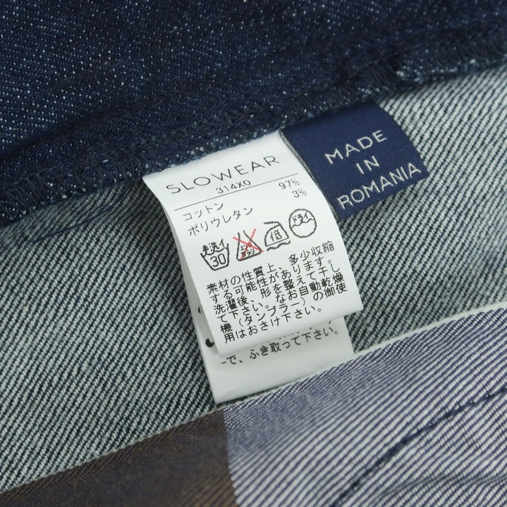 【中古】インコテックス INCOTEX ストレッチデニム デニムパンツ ネイビー【 34 】【 状態ランクA 】【 メンズ 】