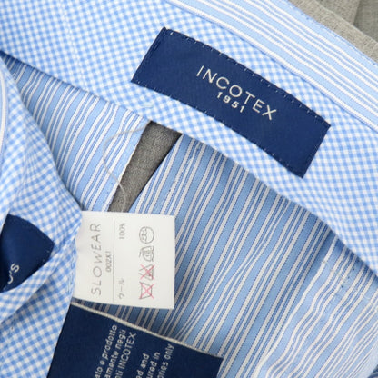 【中古】インコテックス INCOTEX SUPER100’S ウール ドレススラックスパンツ ライトグレー【 52 】【 状態ランクA 】【 メンズ 】