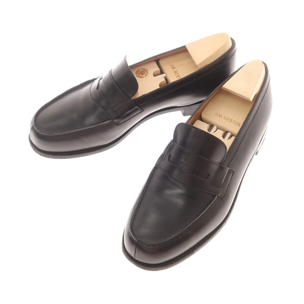 【中古】ジェイエムウエストン J.M WESTON 180 シグネチャーローファー ブラック【 8 1/2 F 】【 状態ランクB 】【 メンズ 】