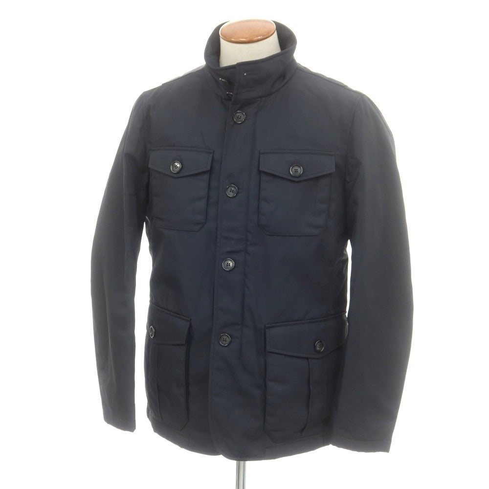 【中古】プラダ PRADA ナイロン 中綿ブルゾン ダークネイビー【 46 】【 状態ランクB 】【 メンズ 】