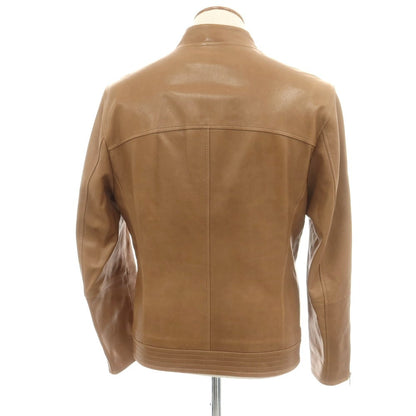 【中古】ブルネロクチネリ Brunello Cucinelli ラムレザーライダースジャケット ブラウン【サイズM】【 状態ランクC 】【 メンズ 】 [DPD]