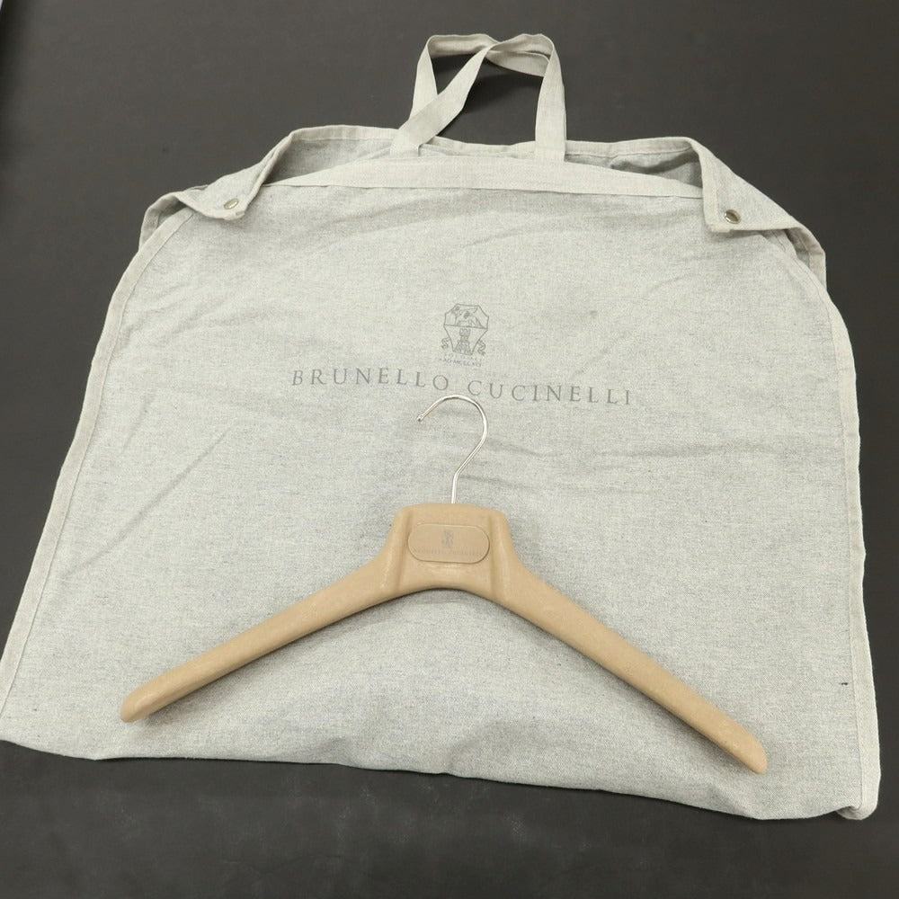 【中古】ブルネロクチネリ Brunello Cucinelli ラムレザーライダースジャケット ブラウン【サイズM】【 状態ランクC 】【 メンズ 】 [DPD]