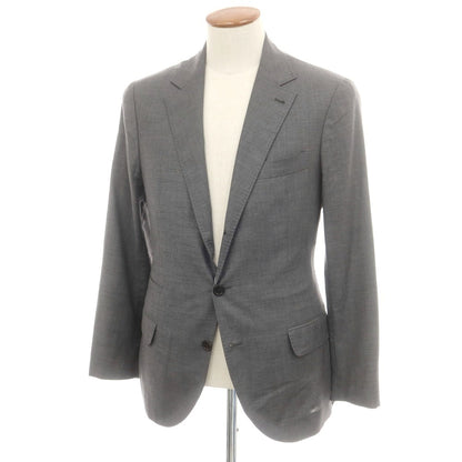 【中古】ブルネロクチネリ Brunello Cucinelli カシミヤ テーラードジャケット グレー【 46 】【 状態ランクB 】【 メンズ 】
