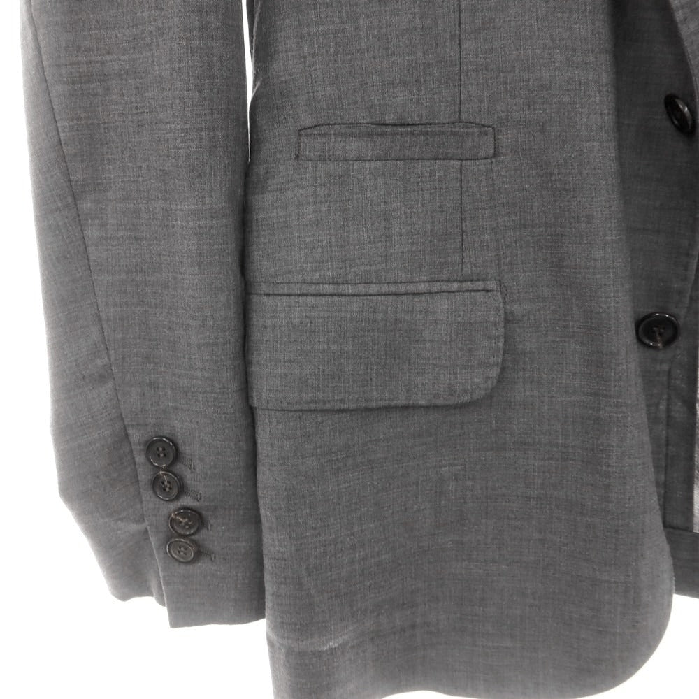 【中古】ブルネロクチネリ Brunello Cucinelli カシミヤ テーラードジャケット グレー【 46 】【 状態ランクB 】【 メンズ 】