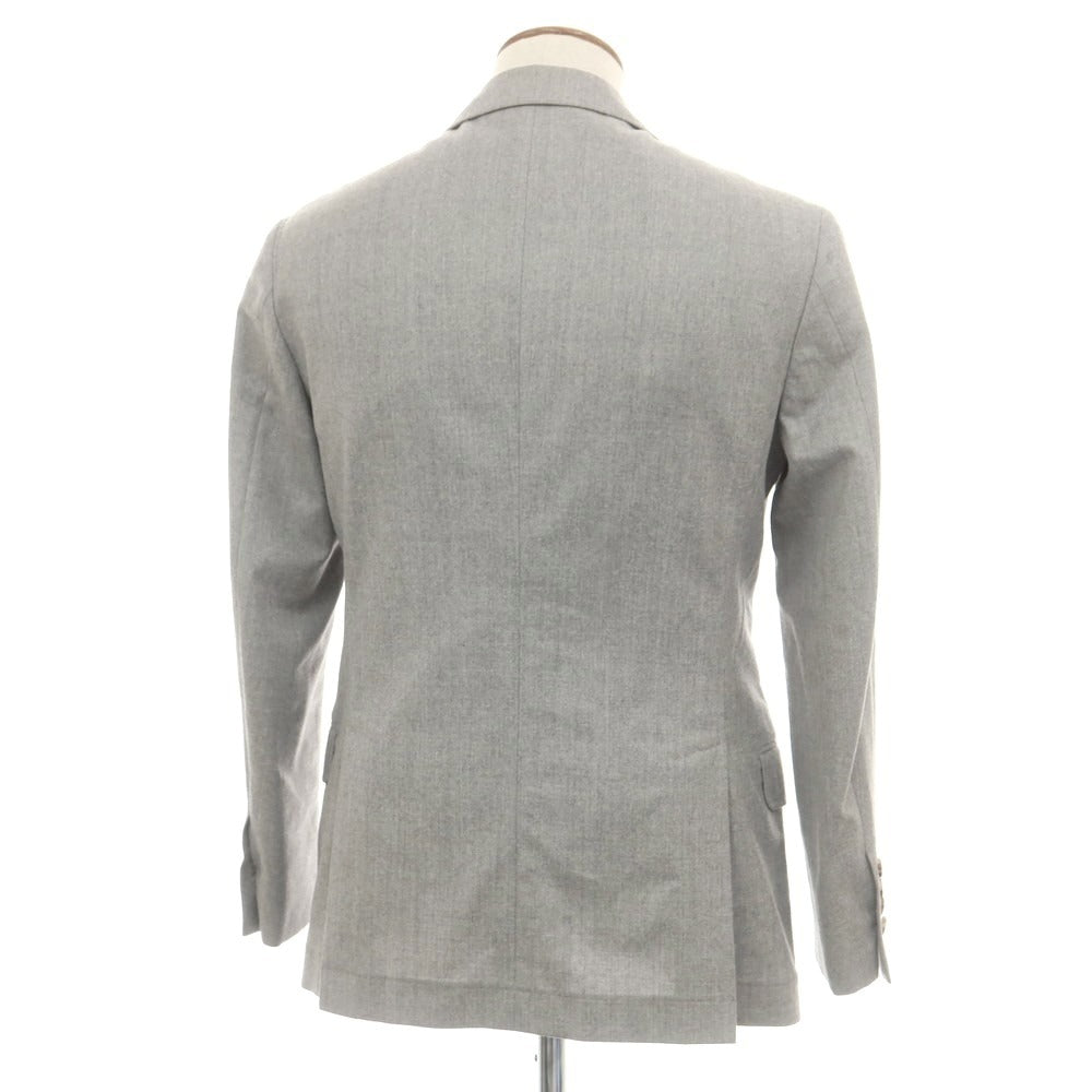 【中古】ブルネロクチネリ Brunello Cucinelli ウール テーラードジャケット ライトグレー【 46 】【 状態ランクD 】【 メンズ 】
