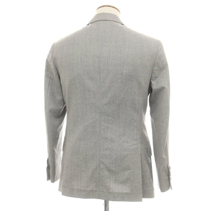 【中古】ブルネロクチネリ Brunello Cucinelli ウール テーラードジャケット ライトグレー【 46 】【 状態ランクD 】【 メンズ 】