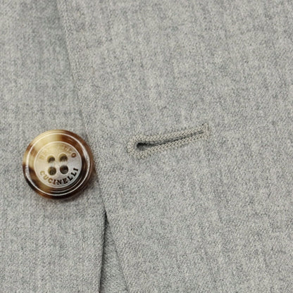 【中古】ブルネロクチネリ Brunello Cucinelli ウール テーラードジャケット ライトグレー【 46 】【 状態ランクD 】【 メンズ 】