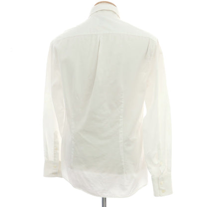 【中古】ブルネロクチネリ Brunello Cucinelli コットン ボタンダウン ドレスシャツ ホワイト【サイズS】【 状態ランクC 】【 メンズ 】