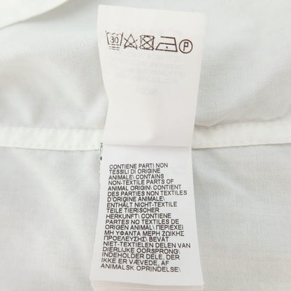【中古】ブルネロクチネリ Brunello Cucinelli コットン ボタンダウン ドレスシャツ ホワイト【サイズS】【 状態ランクC 】【 メンズ 】