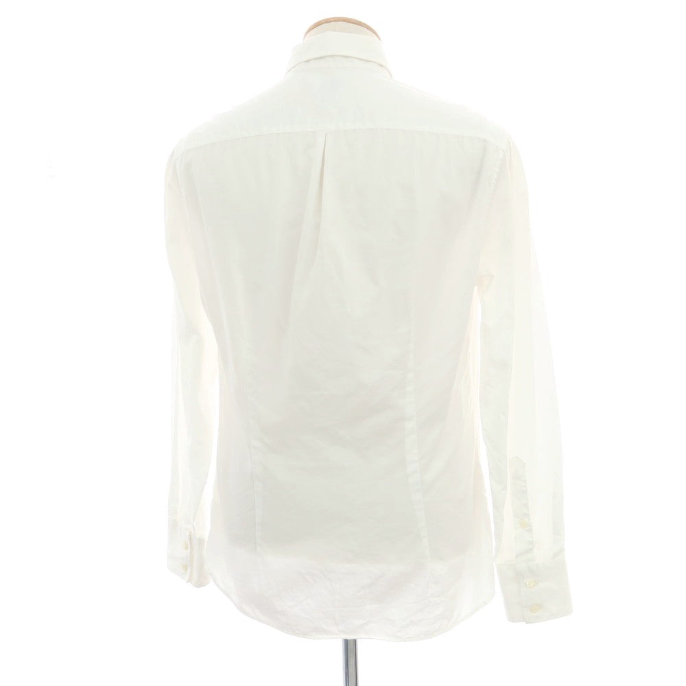 【中古】ブルネロクチネリ Brunello Cucinelli コットン ボタンダウン ドレスシャツ ホワイト【サイズS】【 状態ランクC 】【 メンズ 】