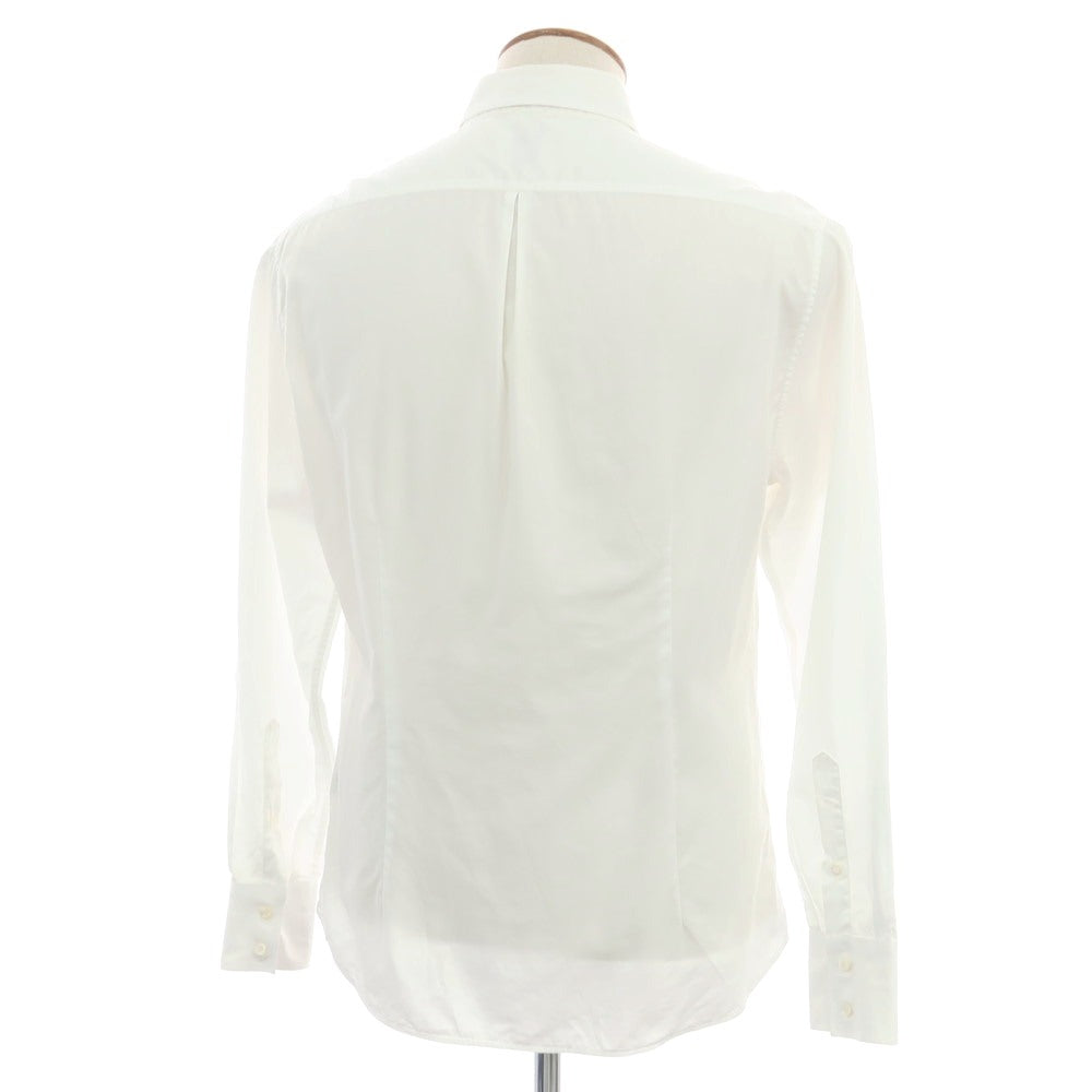 【中古】ブルネロクチネリ Brunello Cucinelli コットン ボタンダウン ドレスシャツ ホワイト【サイズM】【 状態ランクC 】【 メンズ 】