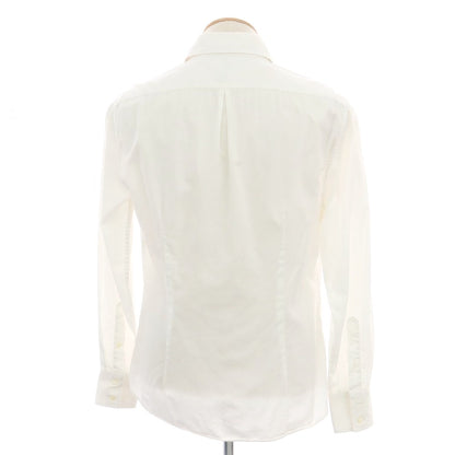 【中古】ブルネロクチネリ Brunello Cucinelli コットン ワイドカラー ドレスシャツ ホワイト【サイズS】【 状態ランクD 】【 メンズ 】