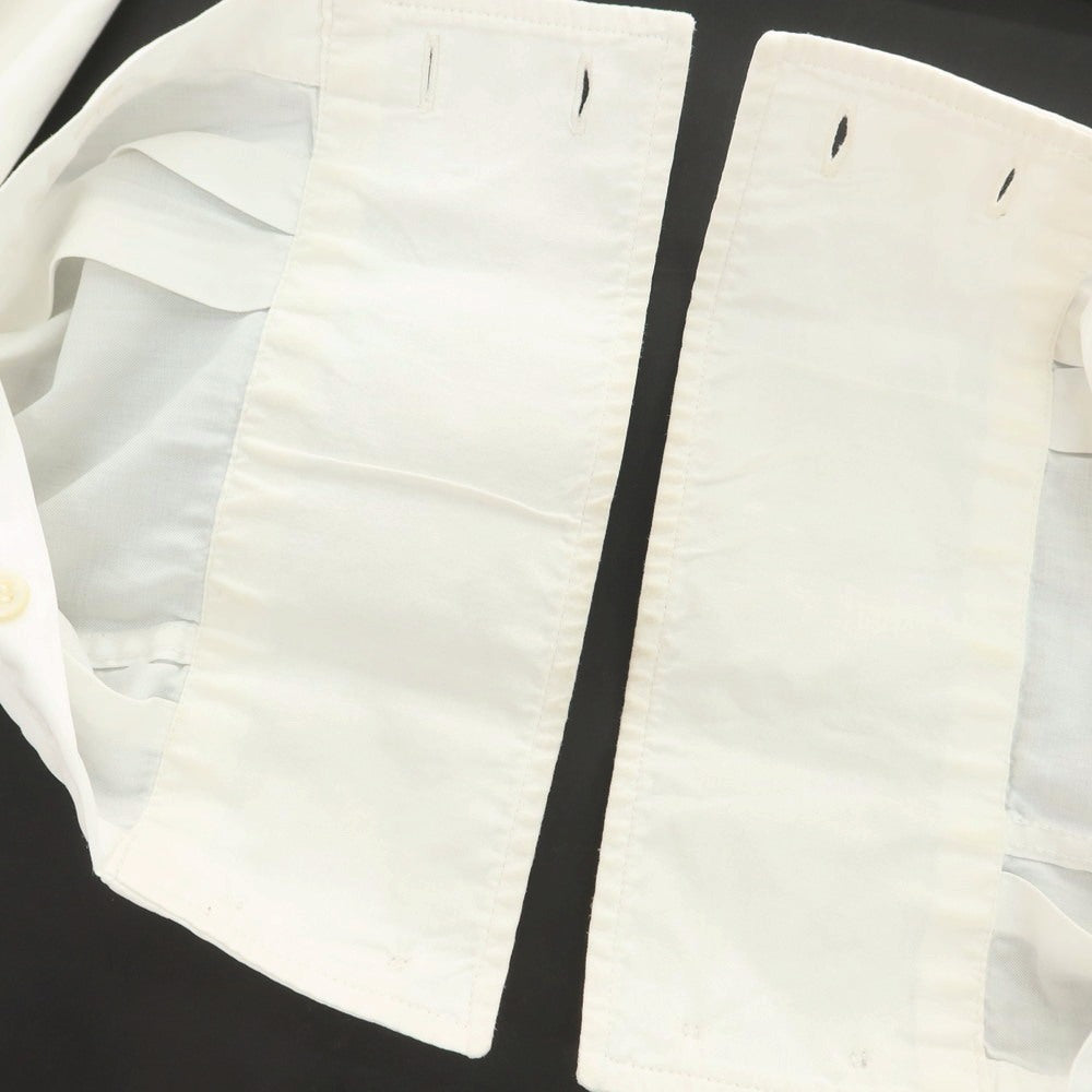 【中古】ブルネロクチネリ Brunello Cucinelli コットン ワイドカラー ドレスシャツ ホワイト【サイズS】【 状態ランクD 】【 メンズ 】