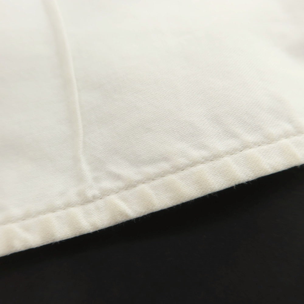 【中古】ブルネロクチネリ Brunello Cucinelli コットン ワイドカラー ドレスシャツ ホワイト【サイズS】【 状態ランクD 】【 メンズ 】