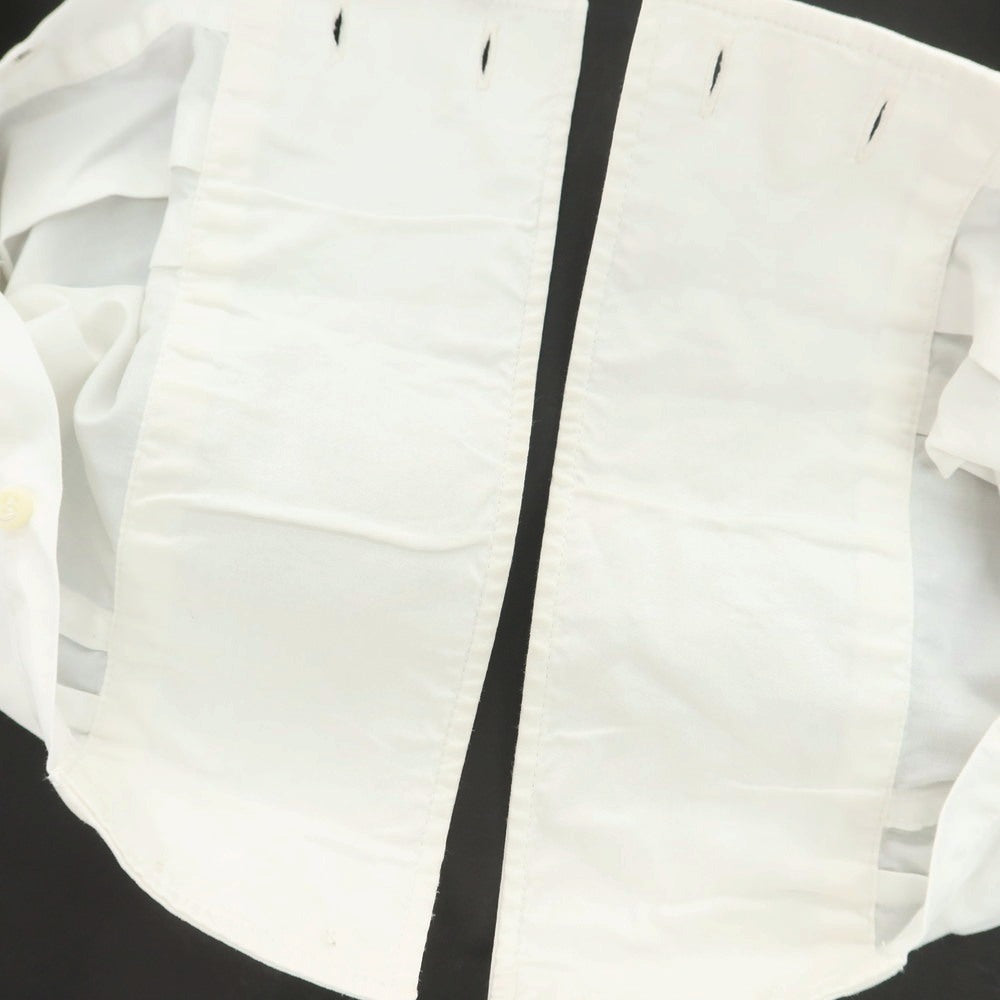 【中古】ブルネロクチネリ Brunello Cucinelli コットン ボタンダウン ドレスシャツ ホワイト【サイズS】【 状態ランクD 】【 メンズ 】