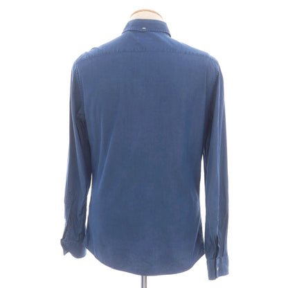 【中古】ブルネロクチネリ Brunello Cucinelli コットン ボタンダウン カジュアルシャツ ネイビー【 S 】【 状態ランクC 】【 メンズ 】