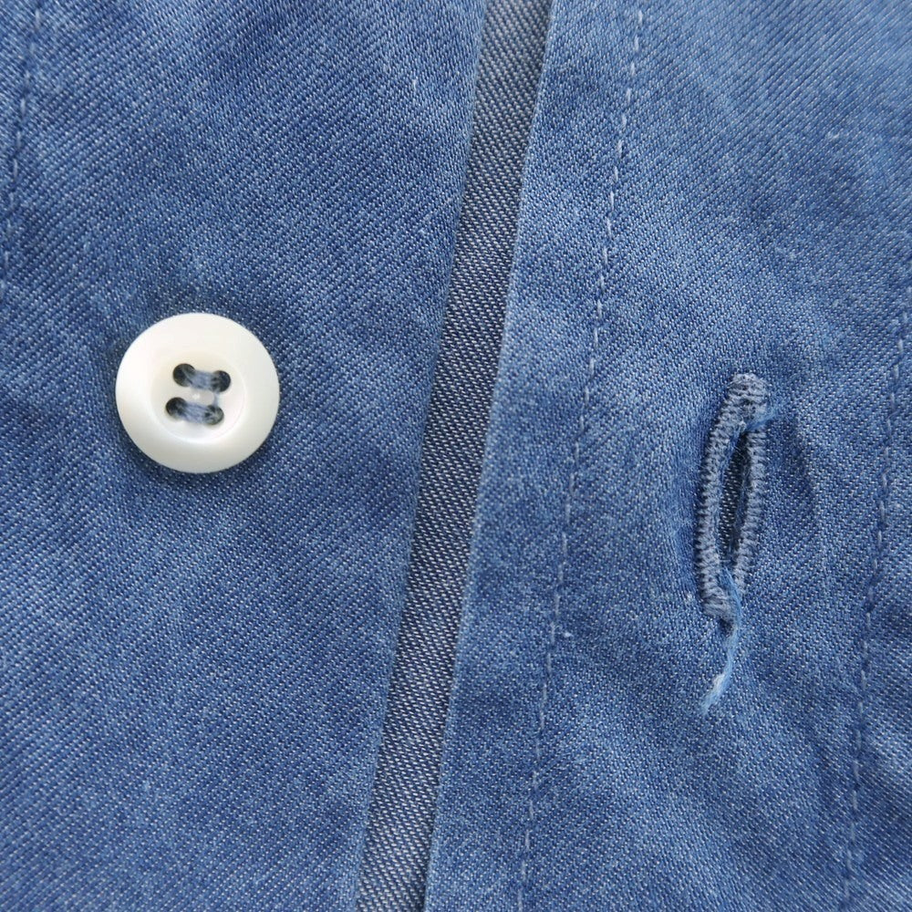 【中古】ブルネロクチネリ Brunello Cucinelli コットン ボタンダウン カジュアルシャツ ネイビー【 S 】【 状態ランクC 】【 メンズ 】