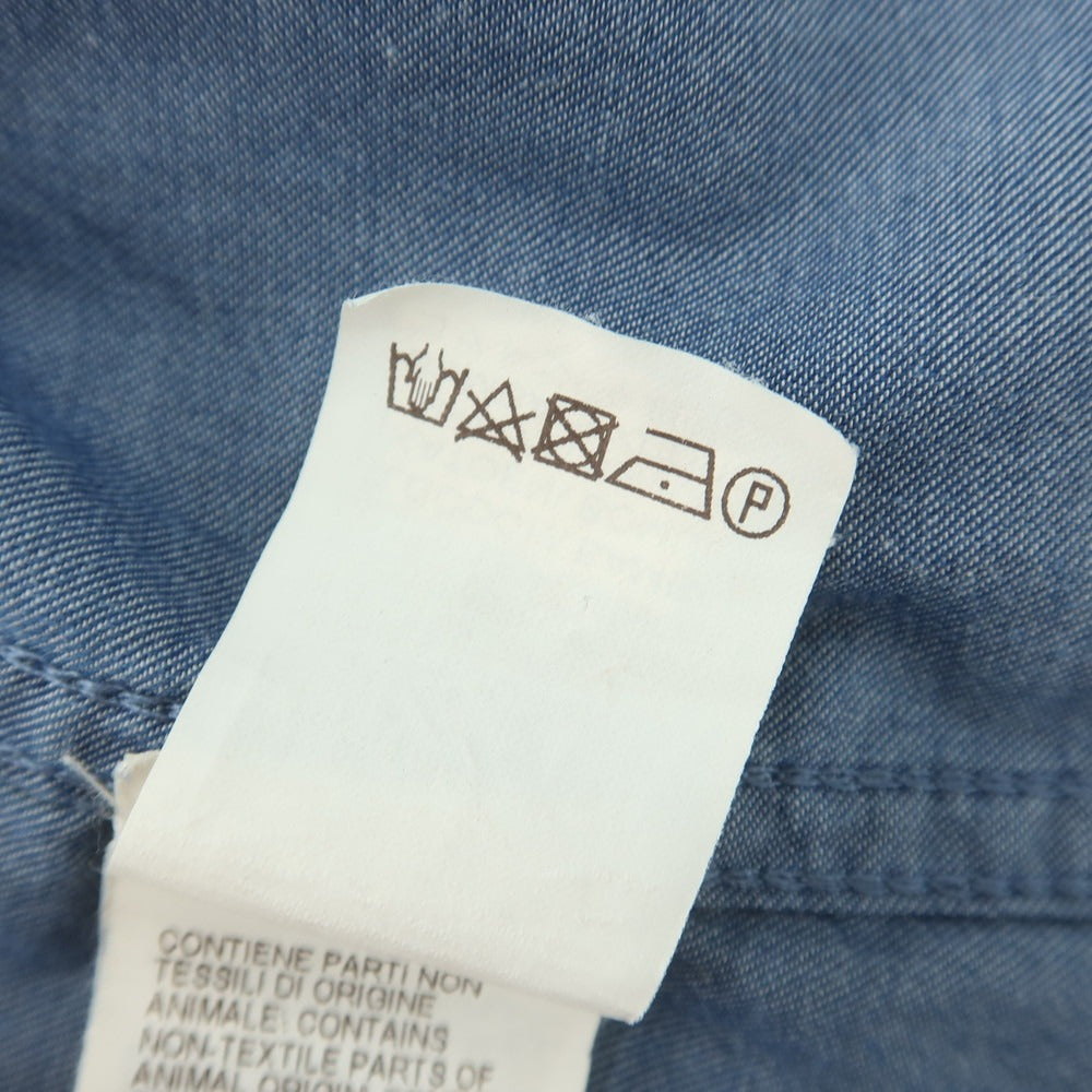 【中古】ブルネロクチネリ Brunello Cucinelli コットン ボタンダウン カジュアルシャツ ネイビー【 S 】【 状態ランクC 】【 メンズ 】
