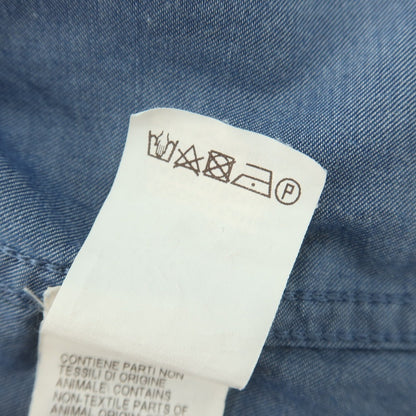 【中古】ブルネロクチネリ Brunello Cucinelli コットン ボタンダウン カジュアルシャツ ネイビー【 S 】【 状態ランクC 】【 メンズ 】