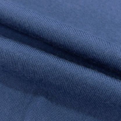 【中古】ブルネロクチネリ Brunello Cucinelli ハイゲージ ウールカシミヤ ハーフジップ プルオーバーニット スモークブルー【 48 】【 状態ランクB 】【 メンズ 】