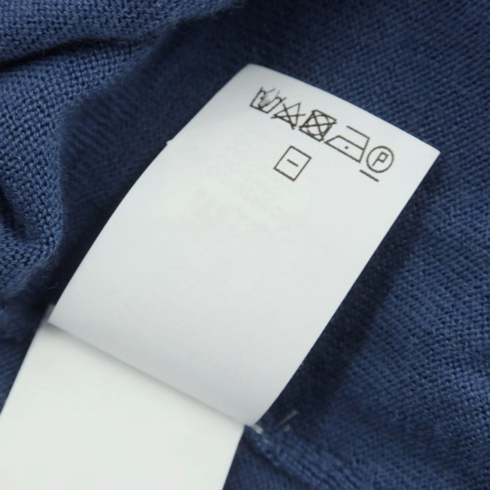 【中古】ブルネロクチネリ Brunello Cucinelli ハイゲージ ウールカシミヤ ハーフジップ プルオーバーニット スモークブルー【 48 】【 状態ランクB 】【 メンズ 】