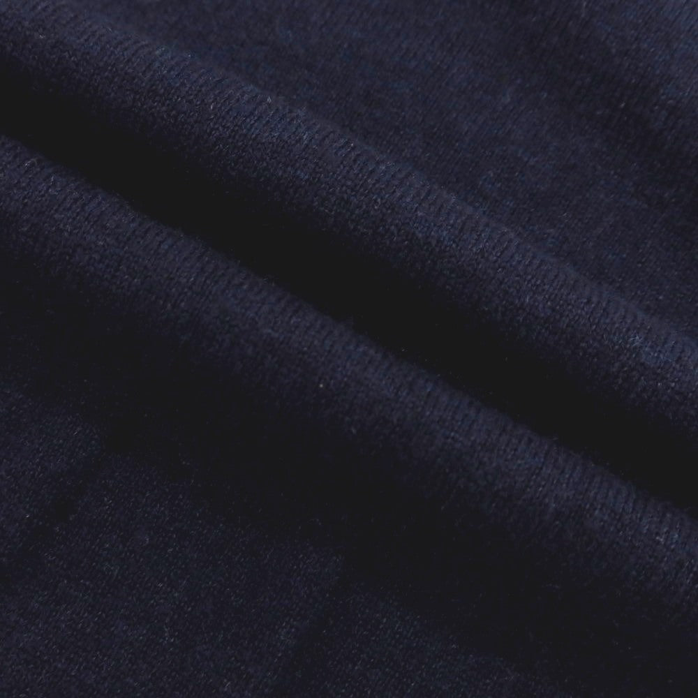 【中古】ブルネロクチネリ Brunello Cucinelli ハイゲージ カシミヤ クルーネック プルオーバーニット ネイビー【 サイズ48 】【 状態ランクB 】【 メンズ 】 [CPD]