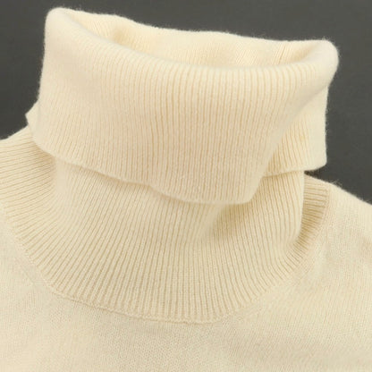 【中古】ブルネロクチネリ Brunello Cucinelli ハイゲージ ウールカシミヤシルク タートルネック プルオーバーニット アイボリー【 46 】【 状態ランクB 】【 メンズ 】