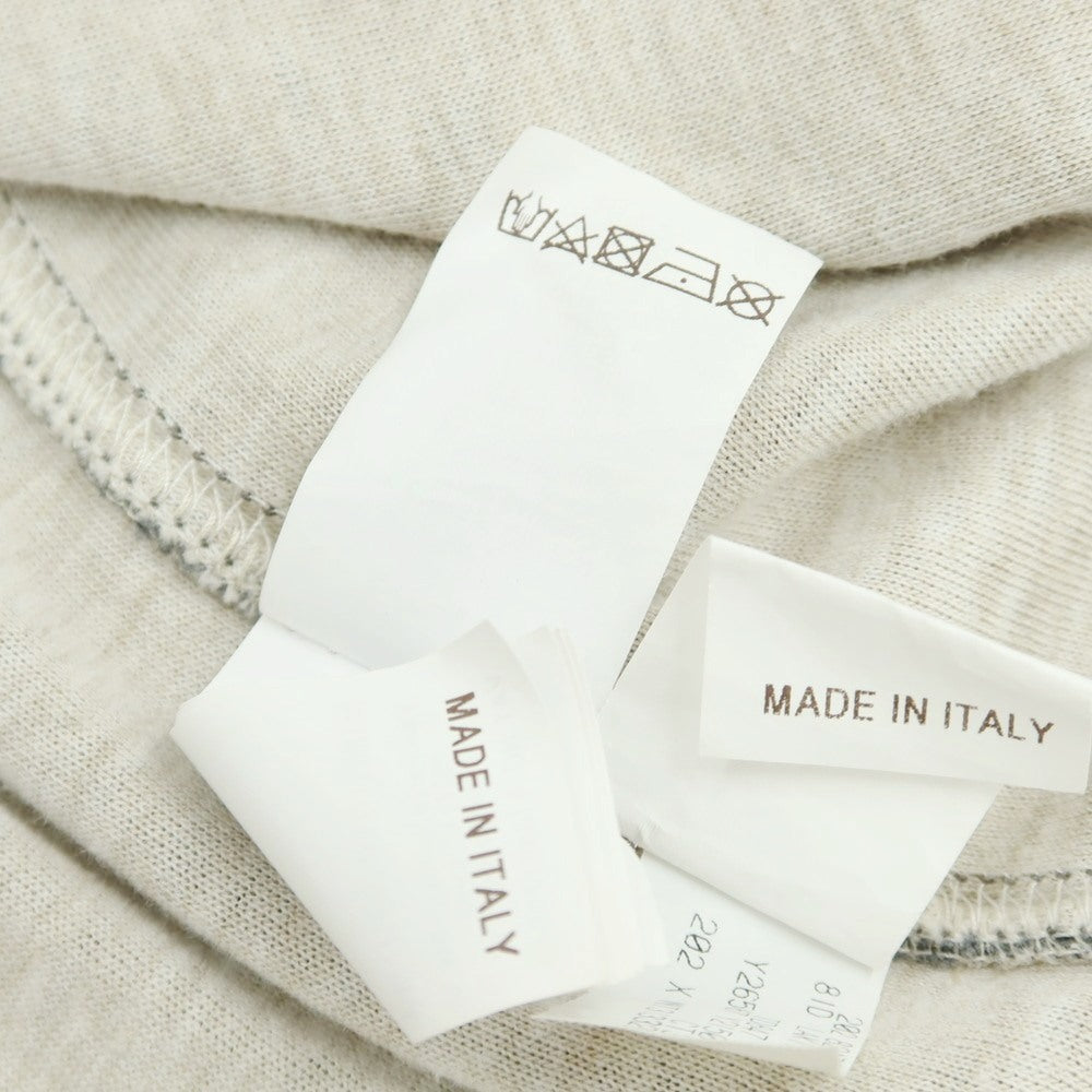【中古】ブルネロクチネリ Brunello Cucinelli コットンナイロン ジャージー プルオーバー パーカー グレーxベージュ【サイズM】【 状態ランクB 】【 メンズ 】 [CPD]