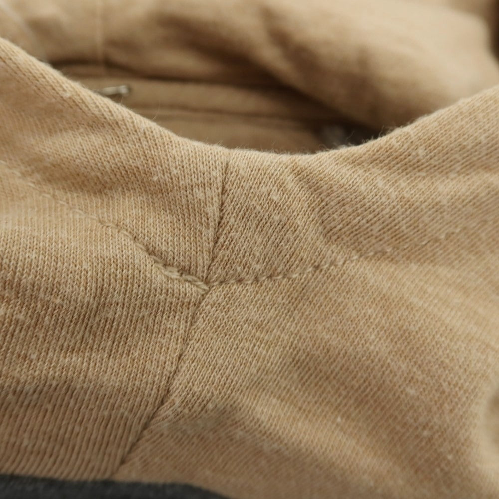 【中古】ブルネロクチネリ Brunello Cucinelli コットンナイロン ジャージー プルオーバー パーカー グレーxベージュ【 M 】【 状態ランクB 】【 メンズ 】