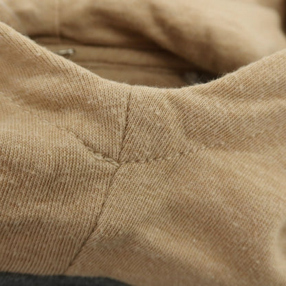 【中古】ブルネロクチネリ Brunello Cucinelli コットンナイロン ジャージー プルオーバー パーカー グレーxベージュ【 M 】【 状態ランクB 】【 メンズ 】