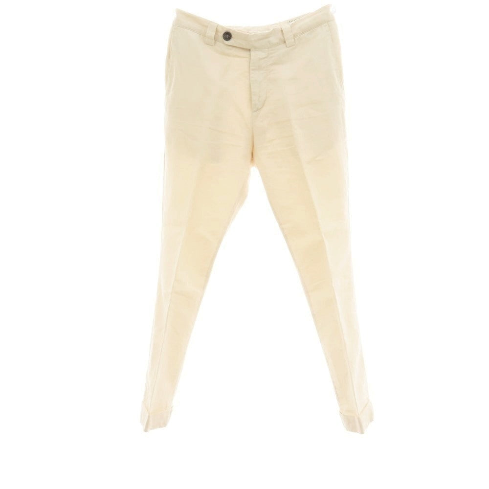 【中古】ブルネロクチネリ Brunello Cucinelli リネンコットン カジュアルスラックスパンツ アイボリー【 44 】【 状態ランクC 】【 メンズ 】