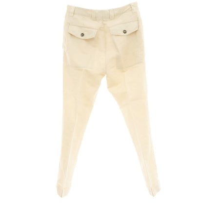 【中古】ブルネロクチネリ Brunello Cucinelli リネンコットン カジュアルスラックスパンツ アイボリー【 44 】【 状態ランクC 】【 メンズ 】