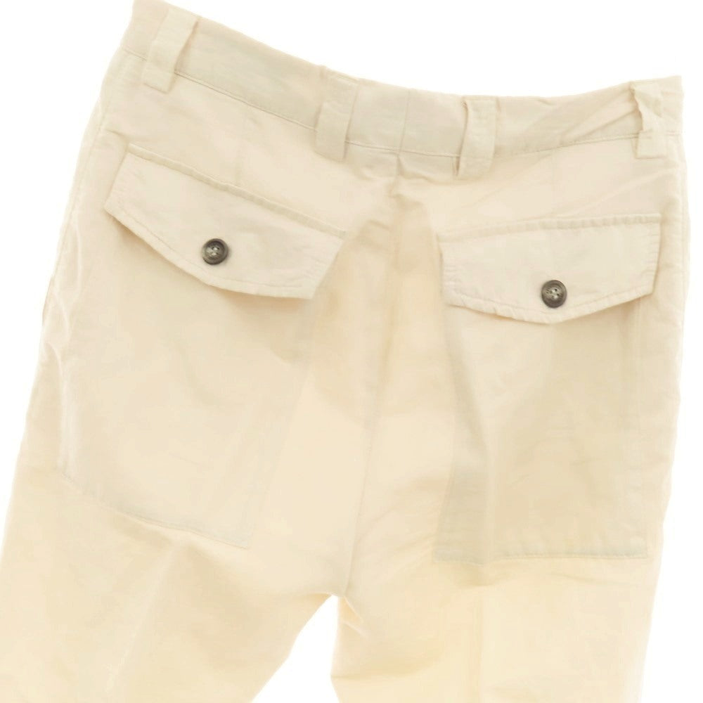 【中古】ブルネロクチネリ Brunello Cucinelli リネンコットン カジュアルスラックスパンツ アイボリー【 44 】【 状態ランクC 】【 メンズ 】