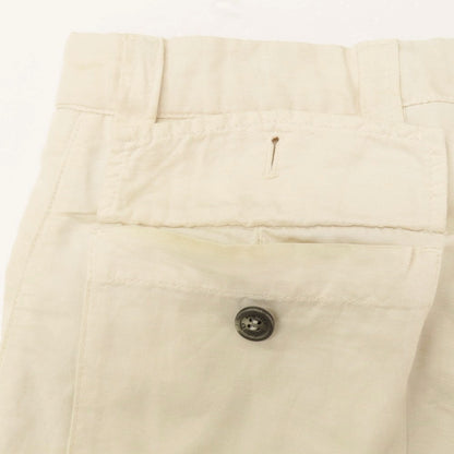 【中古】ブルネロクチネリ Brunello Cucinelli リネンコットン カジュアルスラックスパンツ アイボリー【 44 】【 状態ランクC 】【 メンズ 】