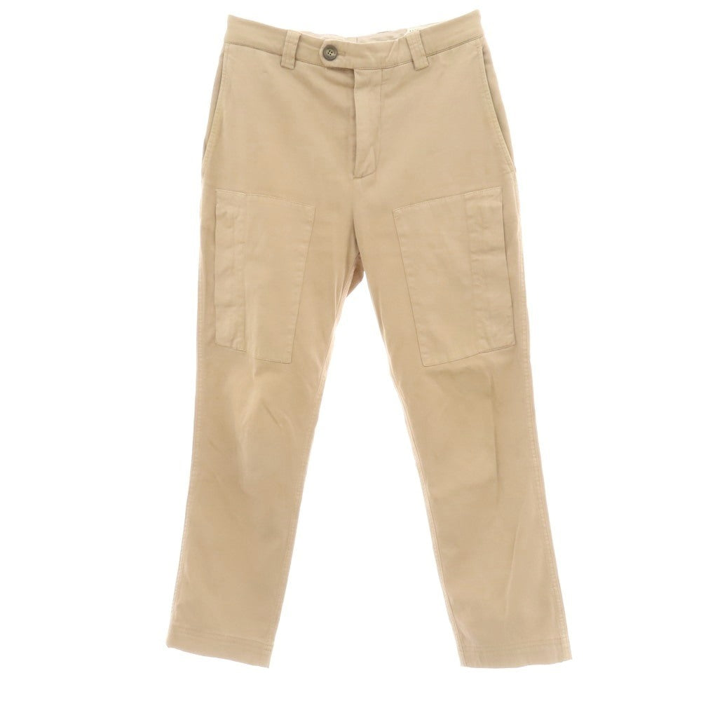 【中古】ブルネロクチネリ Brunello Cucinelli ストレッチ コットン カジュアルスラックスパンツ ベージュ【サイズ44】【 状態ランクC 】【 メンズ 】 [EPD]