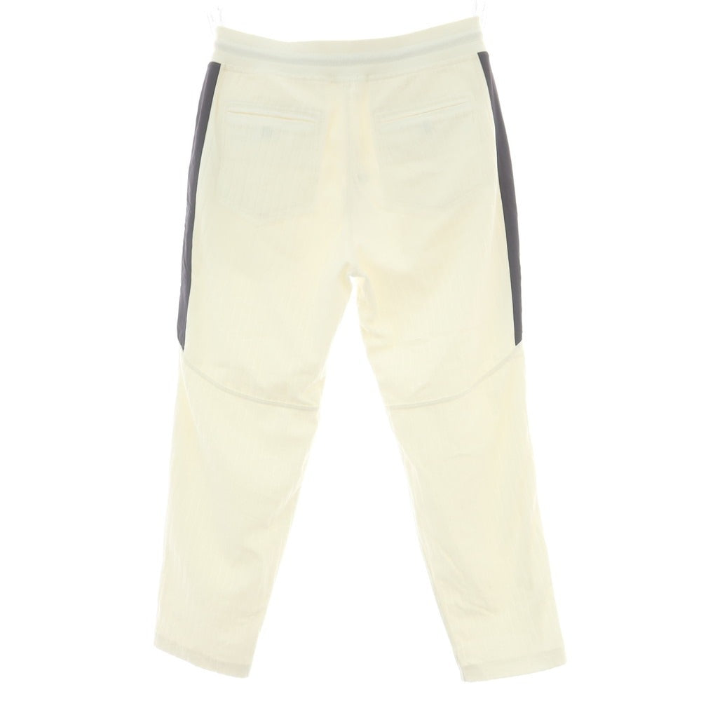 【中古】ブルネロクチネリ Brunello Cucinelli コットン スウェットパンツ ホワイトxネイビー【 S 】【 状態ランクB 】【 メンズ 】