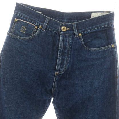 【中古】ブルネロクチネリ Brunello Cucinelli コットン デニムパンツ ネイビー【 44 】【 状態ランクC 】【 メンズ 】