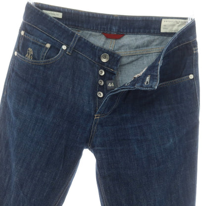 【中古】ブルネロクチネリ Brunello Cucinelli コットン デニムパンツ ネイビー【 44 】【 状態ランクC 】【 メンズ 】