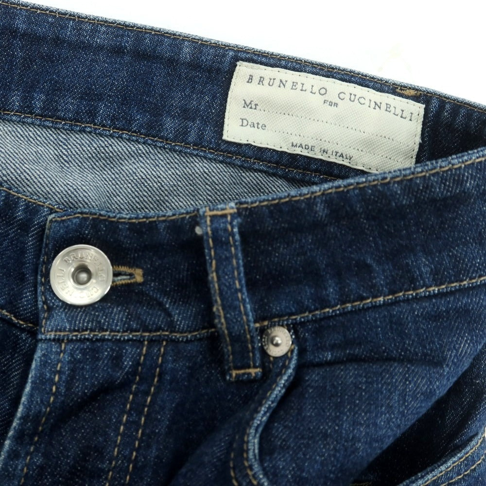 【中古】ブルネロクチネリ Brunello Cucinelli コットン デニムパンツ ネイビー【 44 】【 状態ランクC 】【 メンズ 】