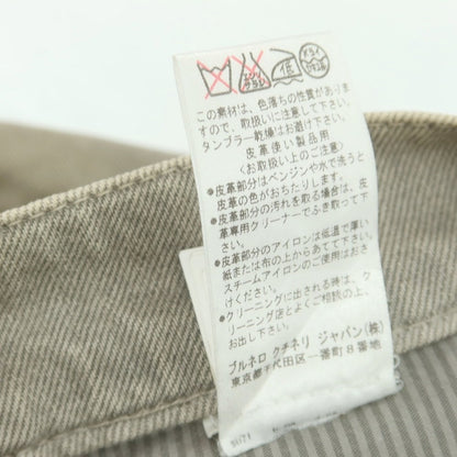 【中古】ブルネロクチネリ Brunello Cucinelli コットンポリエステル デニムパンツ グレージュ【 46 】【 状態ランクD 】【 メンズ 】