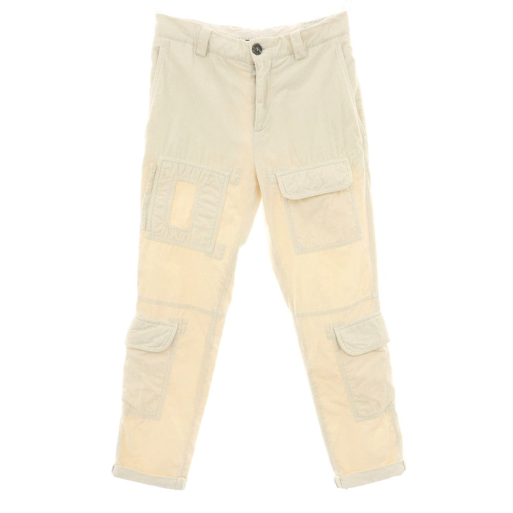 【中古】ブルネロクチネリ Brunello Cucinelli コットン コーデュロイパンツ アイボリー【サイズ44】【 状態ランクC 】【 メンズ 】