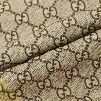 【中古】グッチ GUCCI FAKE NOT ウール ストール グレーベージュ【 状態ランクB 】【 メンズ 】